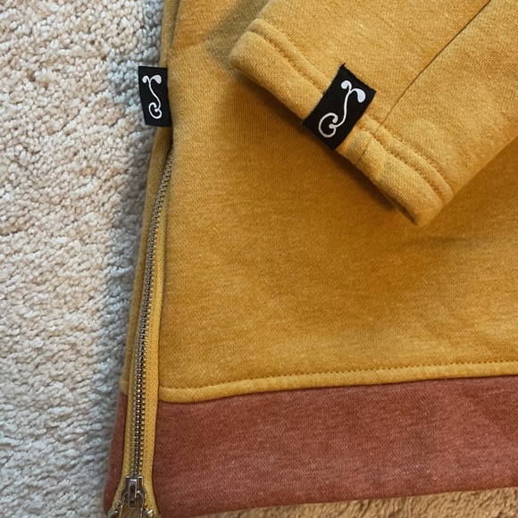 GRASSROOTS CALIFORNIA hoodie hooded sweatshirt w/ pockets, Heather gold, small - Picture 4 of 13